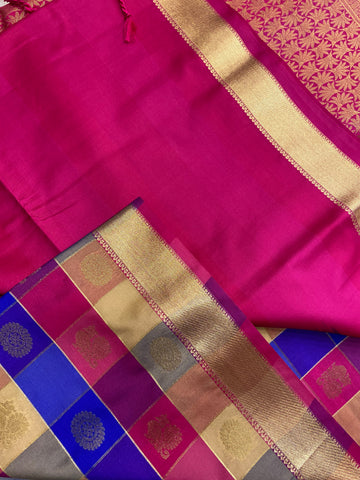 Premium Mini Kanchi Silk Saree🩷