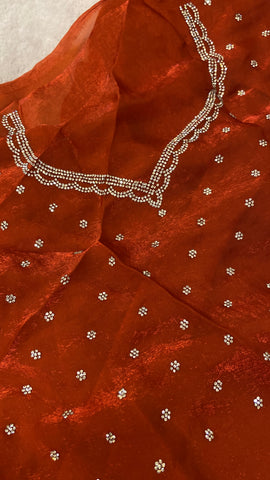 Premium Crush Organza Saree