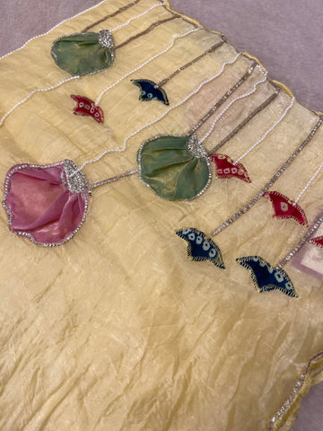 Premium Crush Organza Saree✨