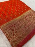 Premium Crush Georgette Saree -902138