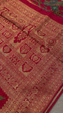 Premium Banarasi Crepe Kalamkari Saree💗