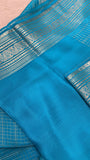 Pure Mix Mysore Crepe Silk Saree🩵