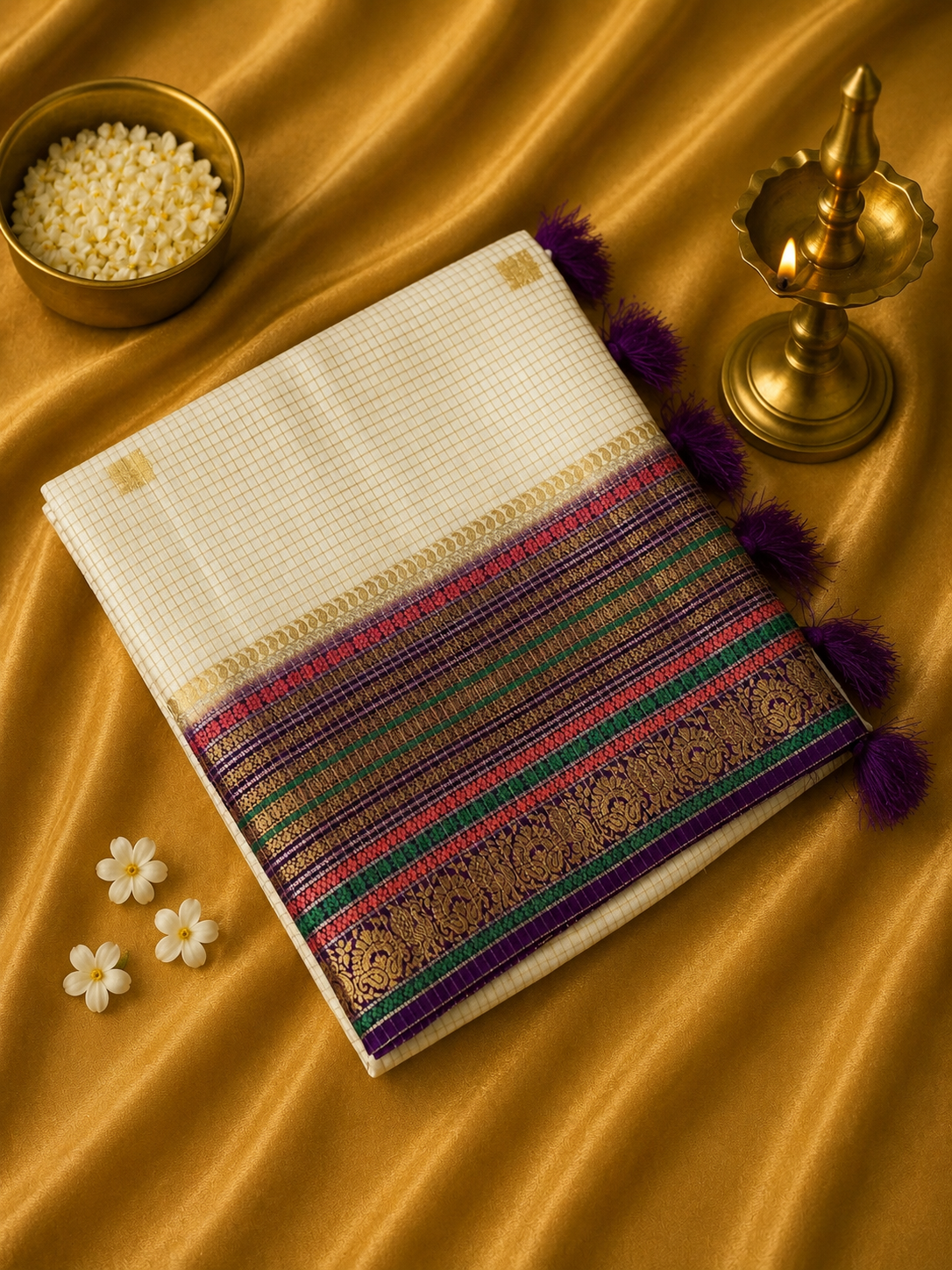 Premium Mysore Crepe Silk Saree