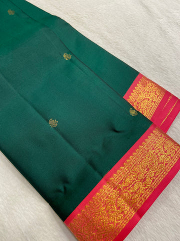 Pure zari handloom Kanjeevaram silk mark certified saree