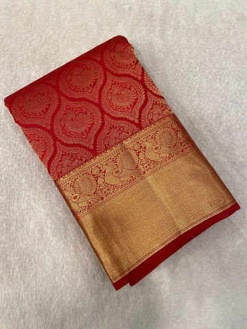 Pure Handloom Kanjeevaram Silk Mark Certified Saree