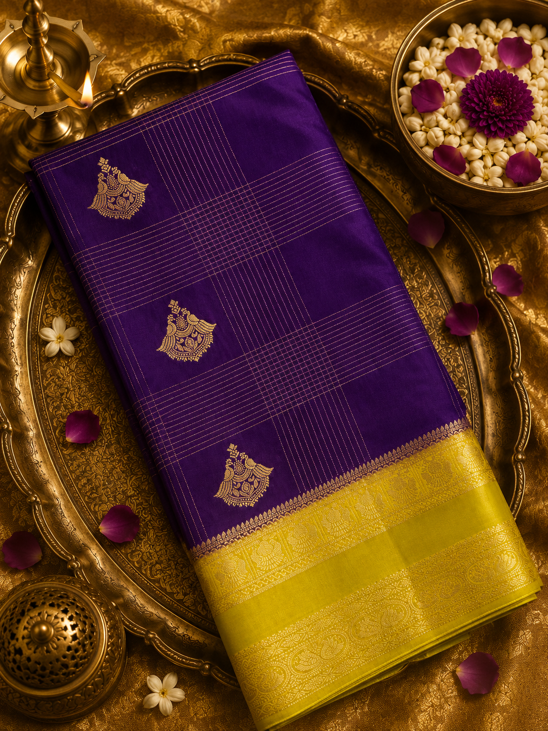 Pure Mix Crepe Mysore Silk Saree