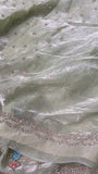 Premium Crush Organza Saree💚