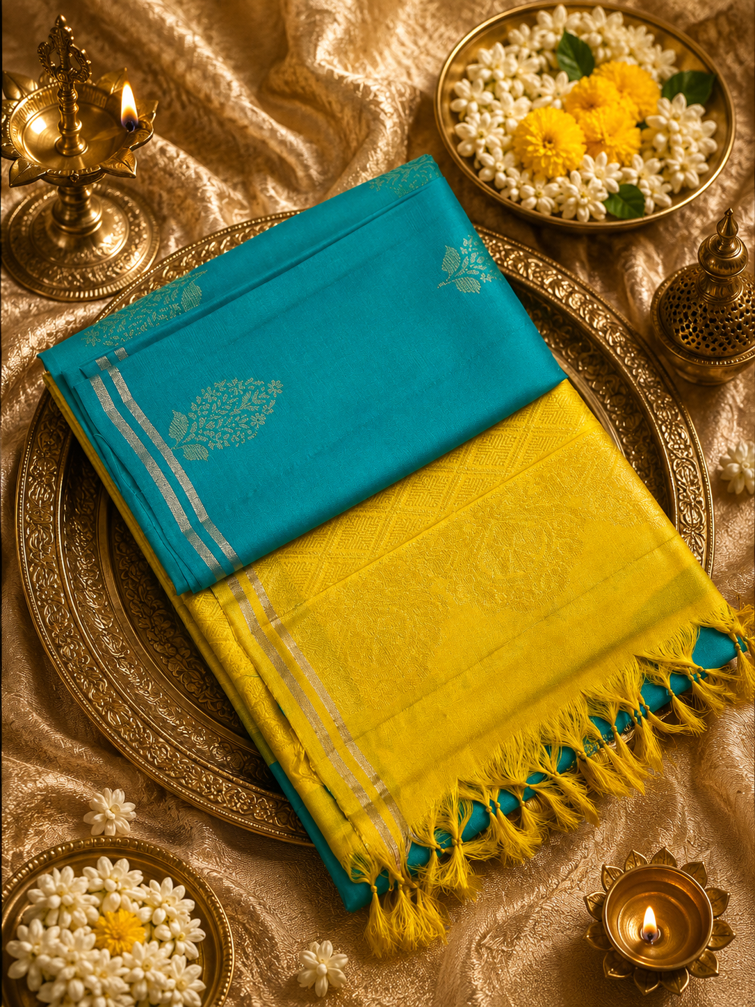 Pure Kanjeevaram Soft Silk Saree