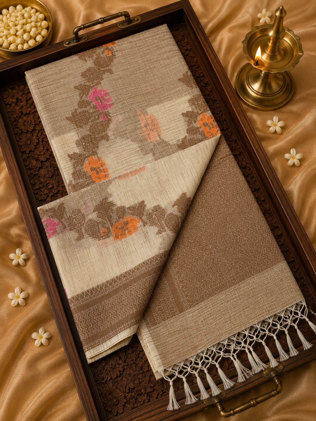 Premium Super Net Linen Saree🐘