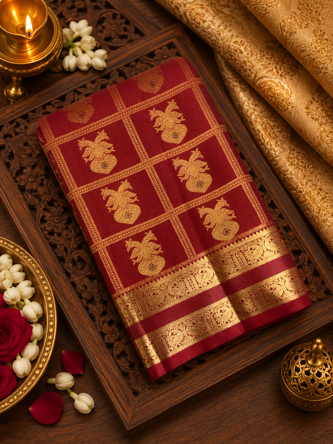 Premium Semi Kanchipuram Silk Saree - RF1121