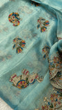 Premium Crush Organza Saree - 902658