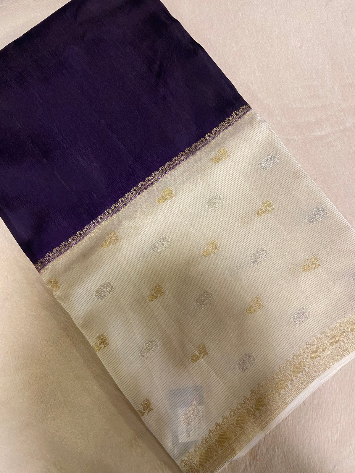 Premium semi Kolkata crepe silk saree