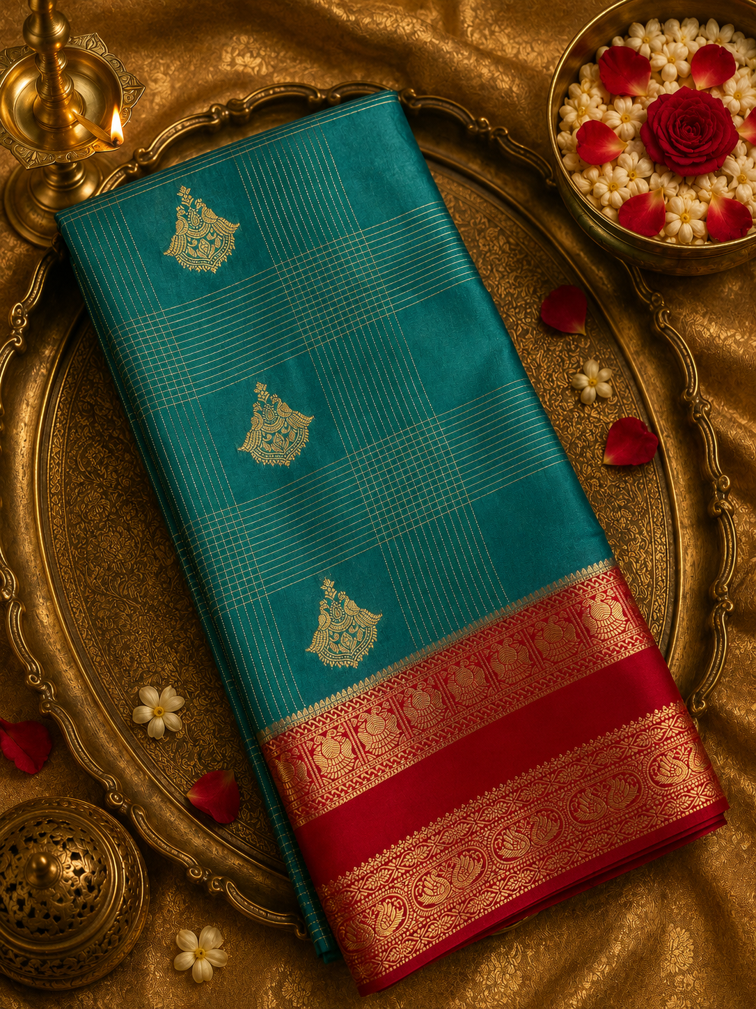 Pure Mix Crepe Mysore Silk Saree
