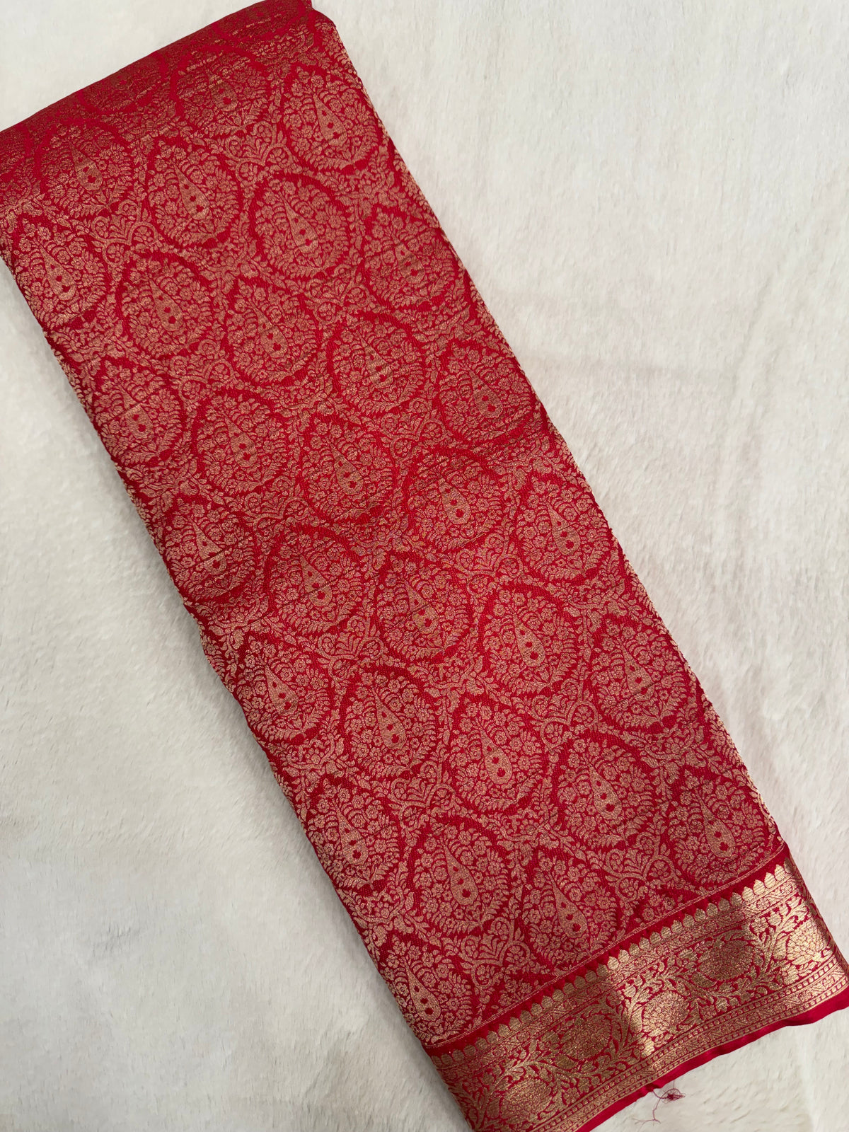 Premium Quality Crush Crepe Georgette Saree❤️
