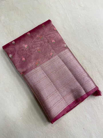 Tissue Organza Saree💓🌸