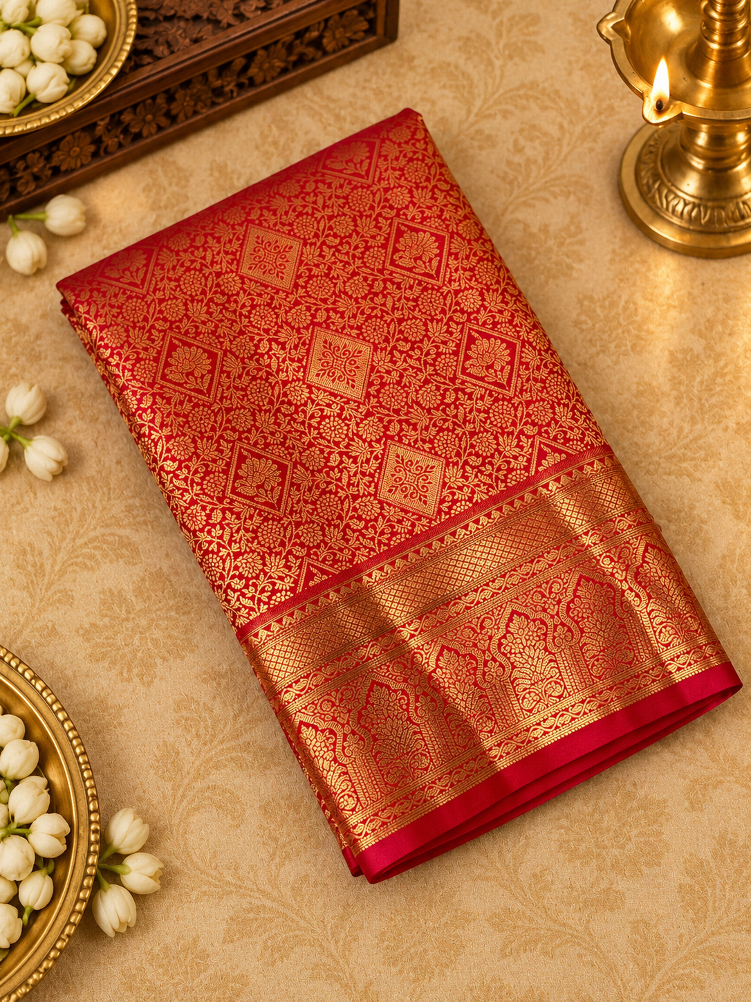 Premium Semi Kanchipuram Silk Saree - RF1126