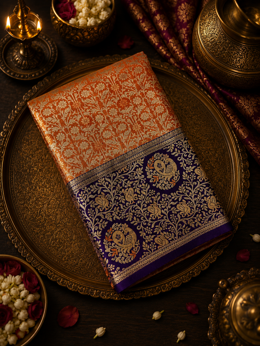 Bridal Semi Tissue Silk Saree