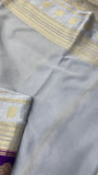 Pure  Mix Mysore Crepe Silk Saree