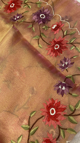Premium tissue organza saree 💗