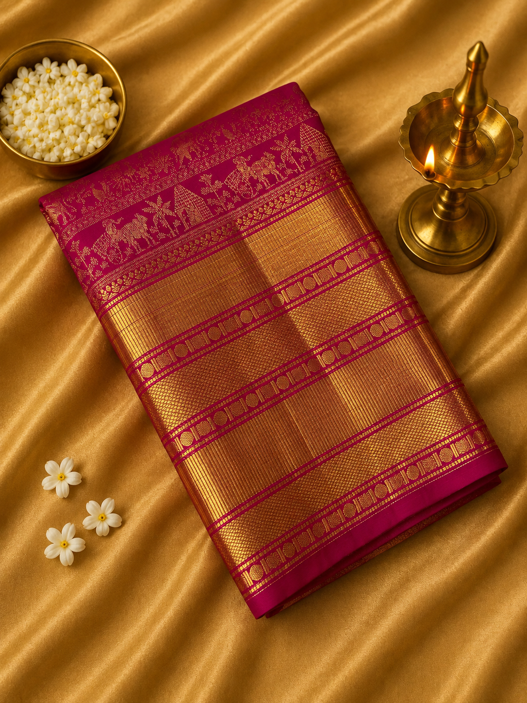 Premium Semi Kanchipuram Silk Saree