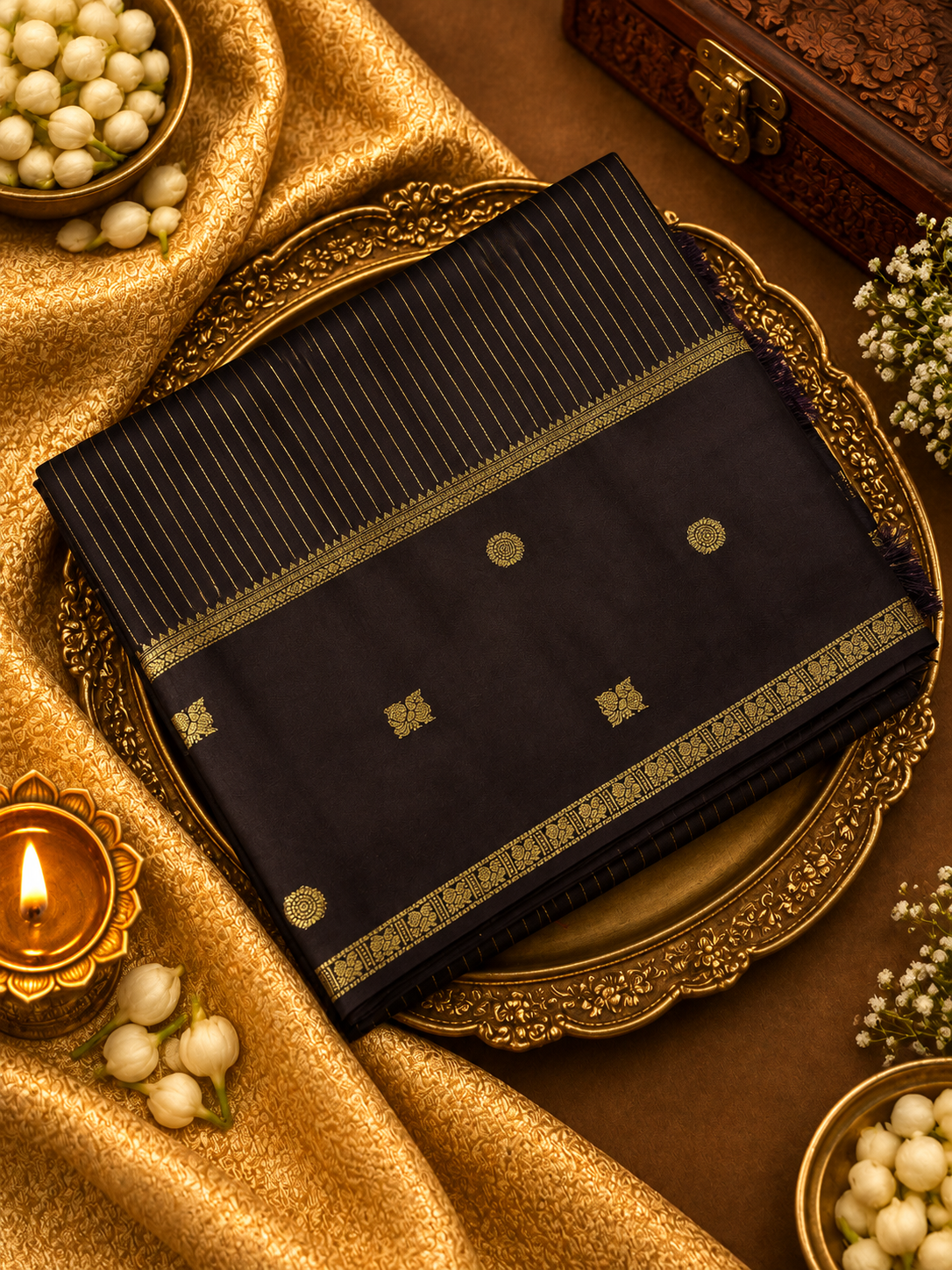 Premium Crepe Silk Saree - 902051