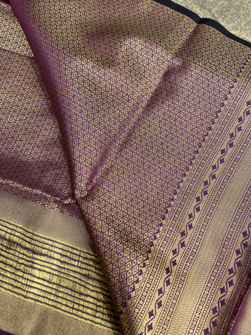 Pure mix bridal tissue semi silk saree