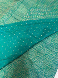Pure Mix Mysore Crepe Silk Saree in brocade design- 902595 Rama green