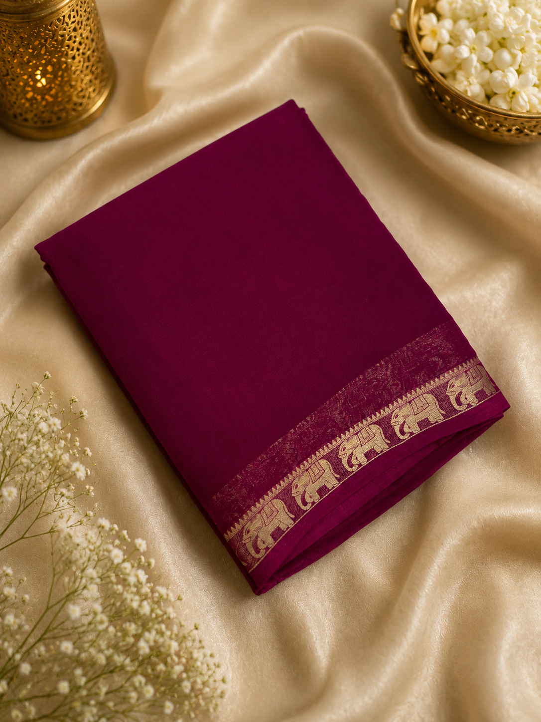 Semi Mysore Silk Saree✨