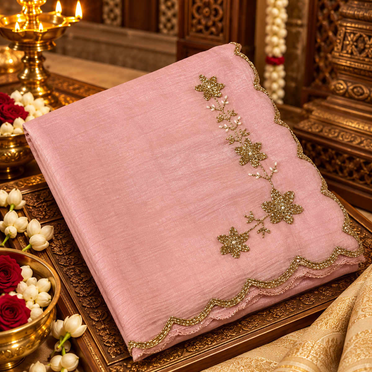Premium Crush Organza Saree - 902613