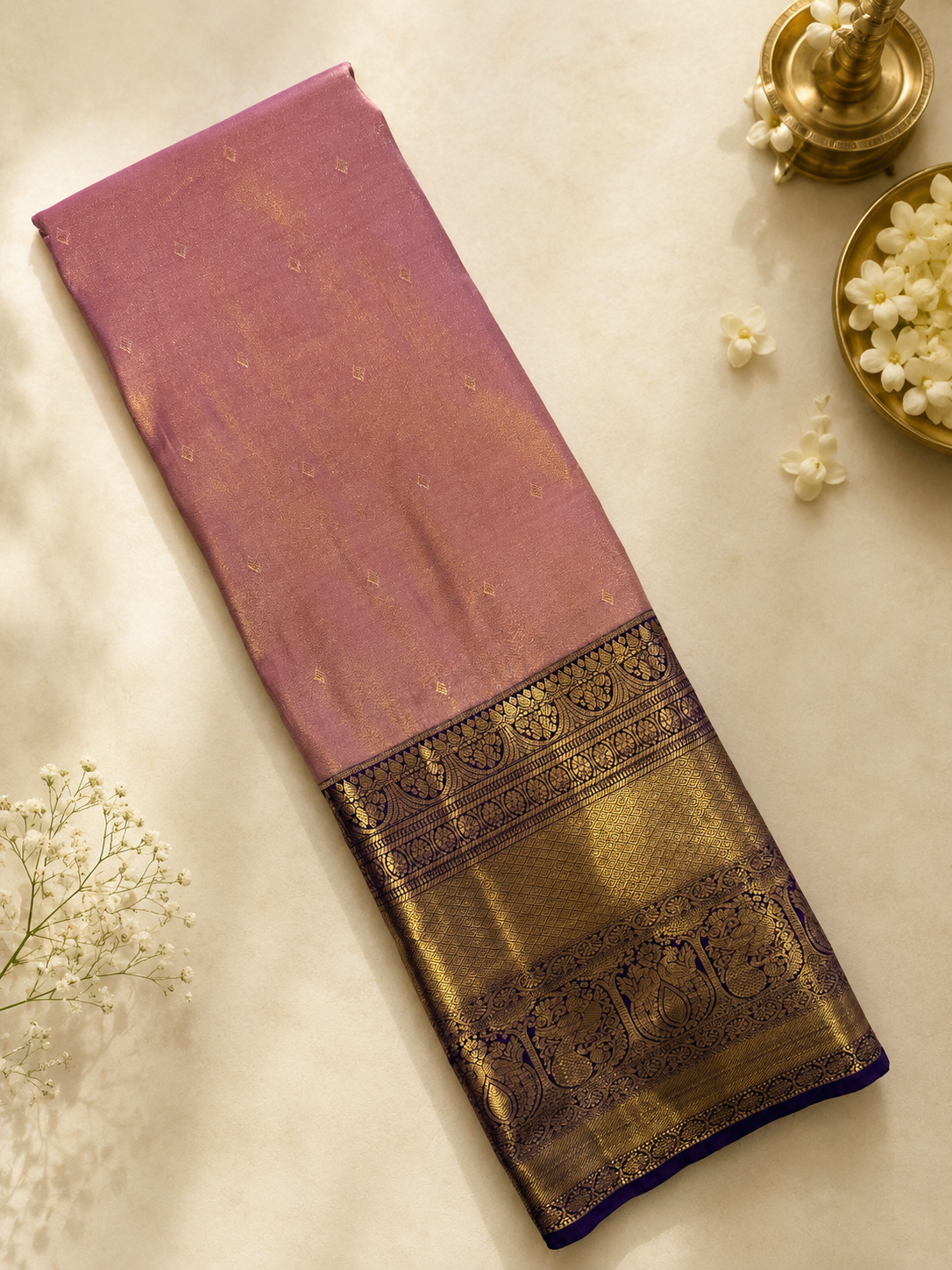 Premium Semi tissue Kanchipuram Silk Saree