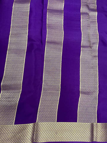 Pure Crepe Mysore Silk Certified Saree 100 GSM