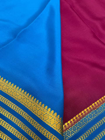 Pure Crepe Mysore Silk Certified Saree 100 GSM