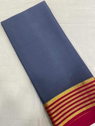 Pure Crepe Mysore Silk Certified Saree 100 GSM