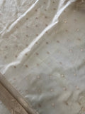 Premium quality semi Paithani silk by Organza- Off white- 902472