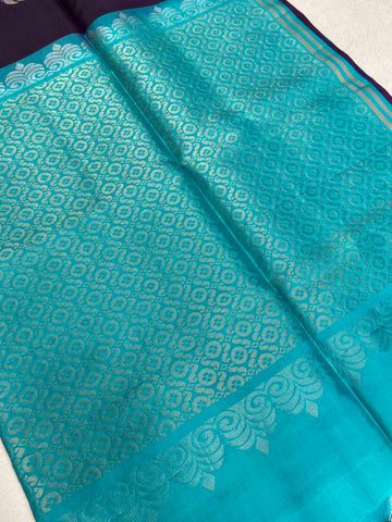 Half Mix Kanjeevaram Soft Silk Saree