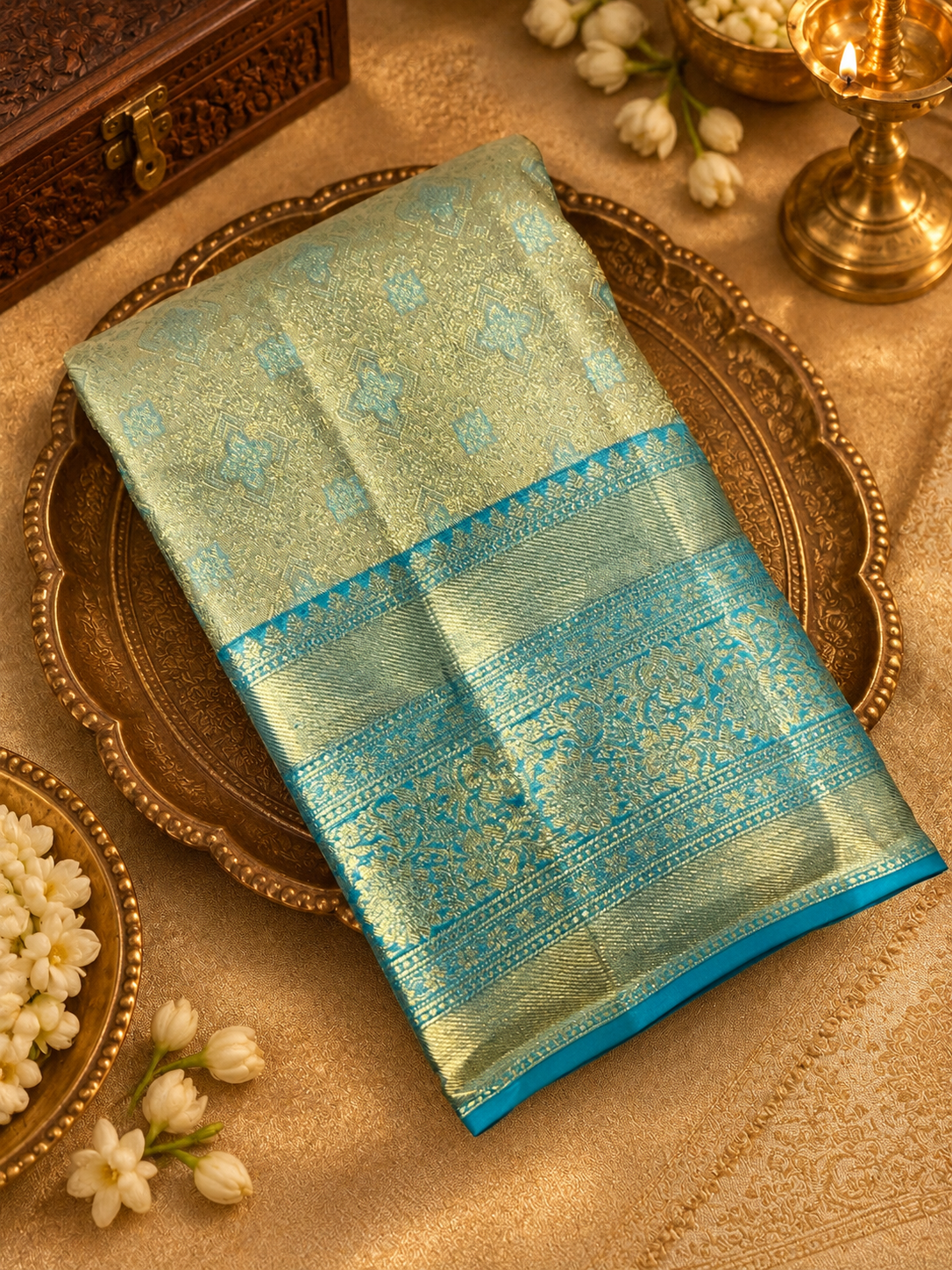 Pure Mix Kanjeevaram Silk Saree - PS2438