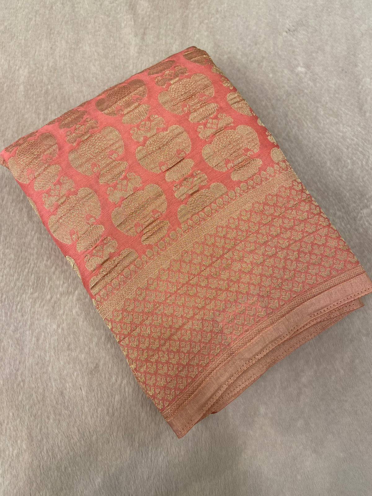 Premium Crush Georgette Saree