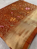 Premium Banarasi Crepe Satin Silk Saree