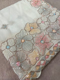 Premium Crush Organza Saree - 902344