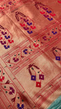 Premium Quality Semi Paithani Silk Saree - 902757