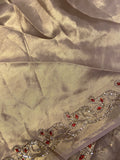Pure Chinnon Designer Saree