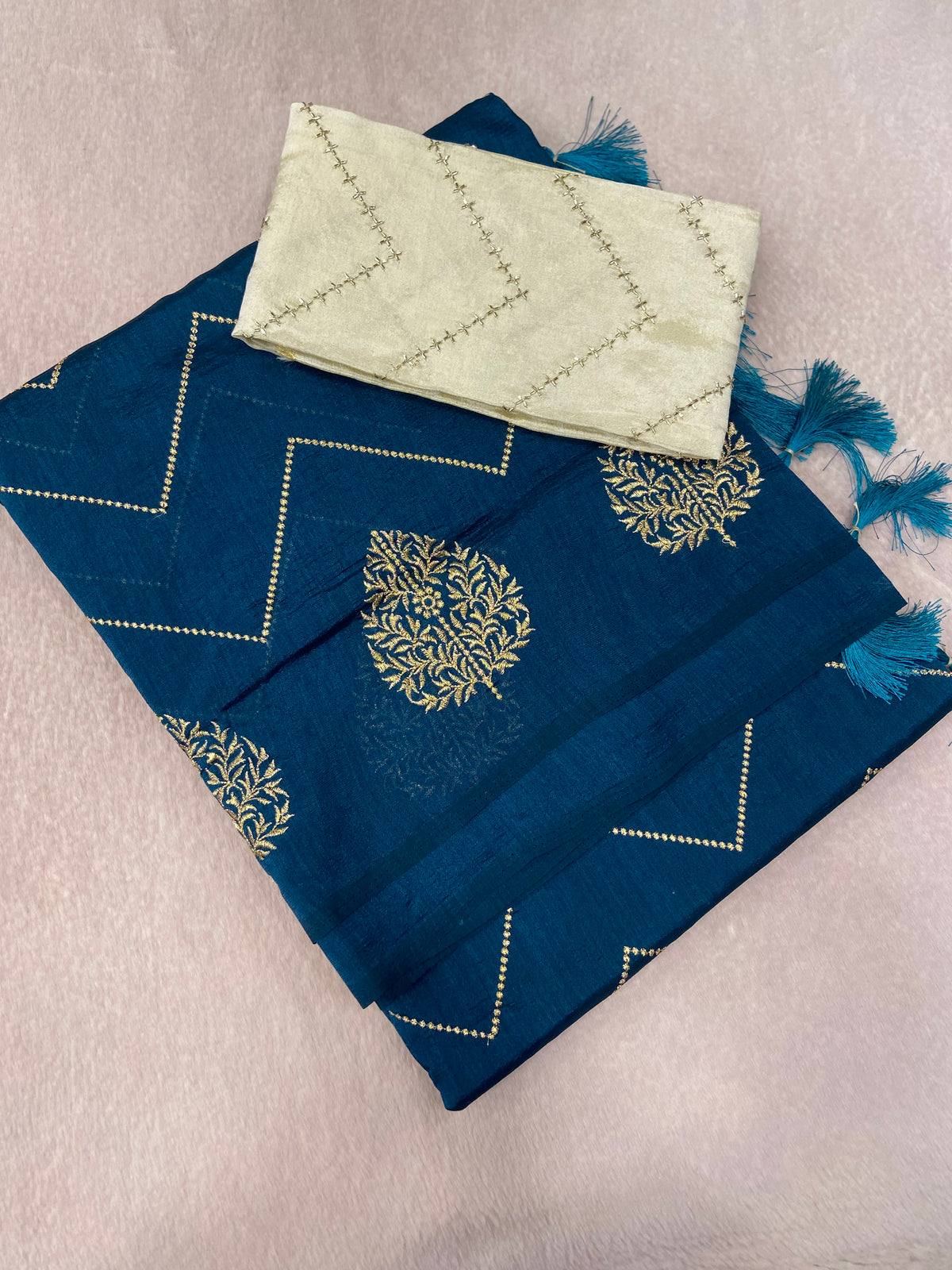 Butter Crepe Silk Saree🔹