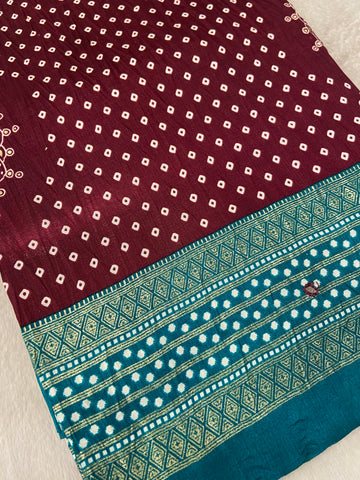 Premium Semi Gajji Modal Silk Saree