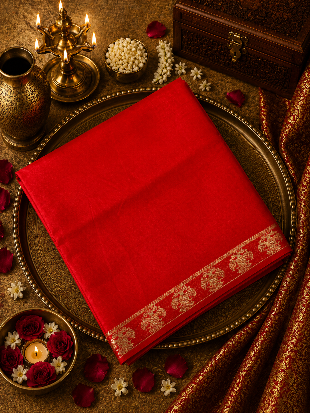 Premium Crepe Semi Mysore Silk Saree❤️