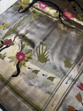 Premium Quality Tissue crepe silk in Paithani - 902691