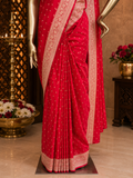 Pure Mix Crepe Satin Silk Saree