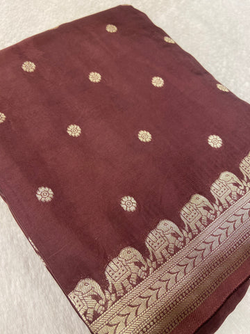 Premium Crepe Satin Silk Saree
