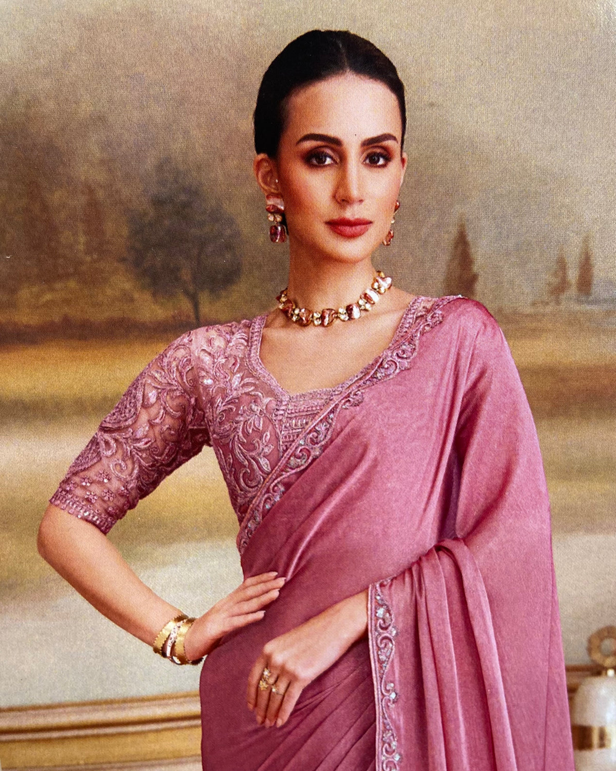 Designer Cocktail Saree