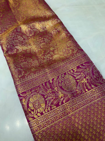 Pure Kanjeevaram silk mark certified saree