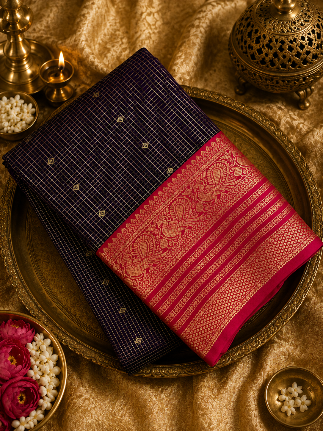 Premium Semi Kanchipuram Silk Saree